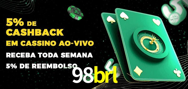 Promoções do cassino ao Vivo 98brl